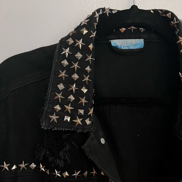 Show Me Your Mumu Denim Studded Jacket - Picture 2 of 5